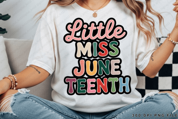 Enhance Your Designs with Little Miss Juneteenth Sublimation PNG