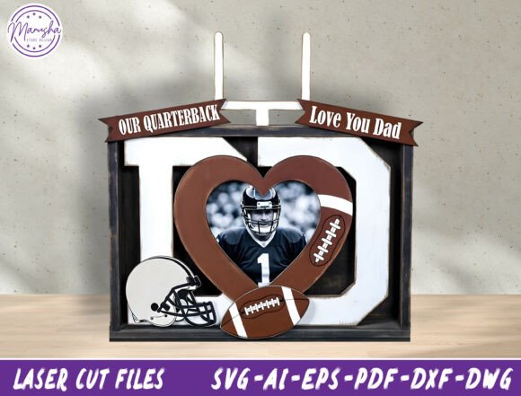 Football Dad Laser Cut File SVG: A Unique Way to Celebrate the Gridiron-Inspired Father Figure