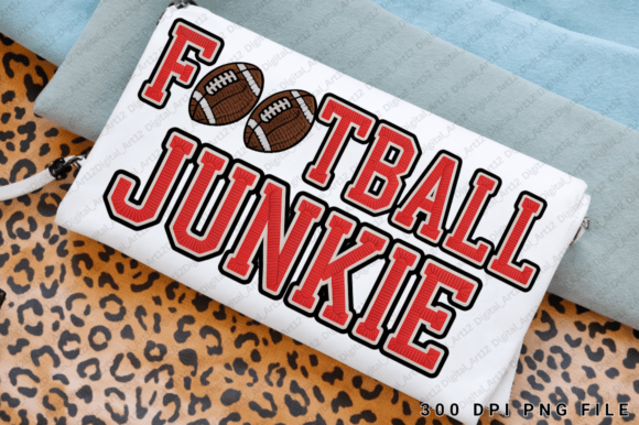 Football Junkies Sublimation PNG: A Creative Asset for Varsity-Inspired Designs