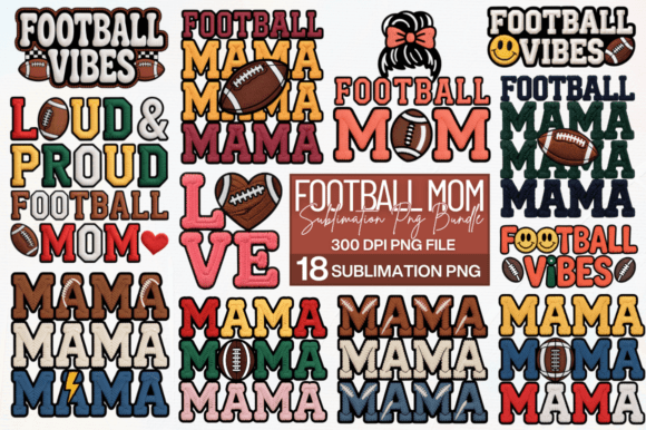 Football Mom Sublimation, Mama Bundle: A Creative Catalyst for Modern Design Entrepreneurs