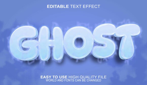 Ghost Spooky Haunted Eerie Typography: A Must-Have for Creative Adobe Illustrator Projects