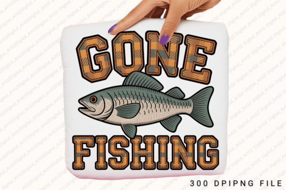 Gone Fishing Sublimation, Fishing PNG: Creative Ways to Use This Unique Design Element