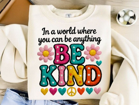 Groovy Retro Kindness PNG: Spread Joy with a Vintage Touch