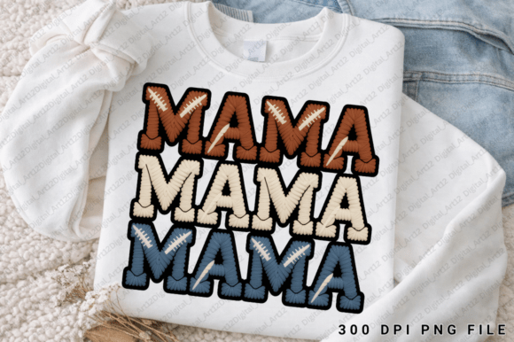 Mama Sublimation PNG and Football Mom PNG: Design Assets for Standout Embroidery Projects