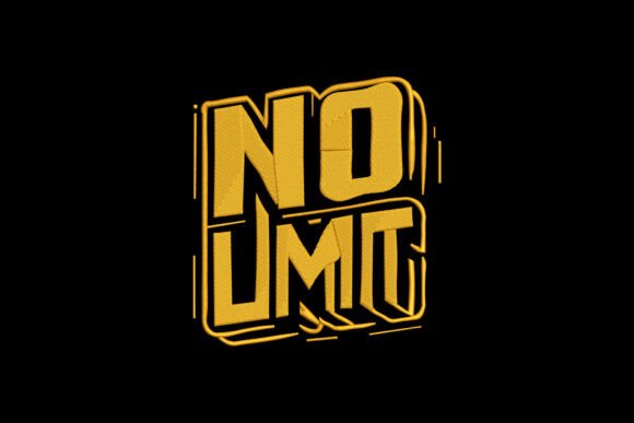 No Limit: Bold 3D Typography for High-Impact Design