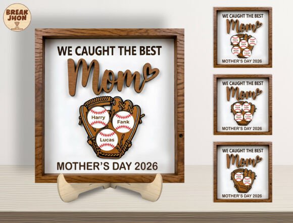 Personalized Baseball Mom Sign SVG