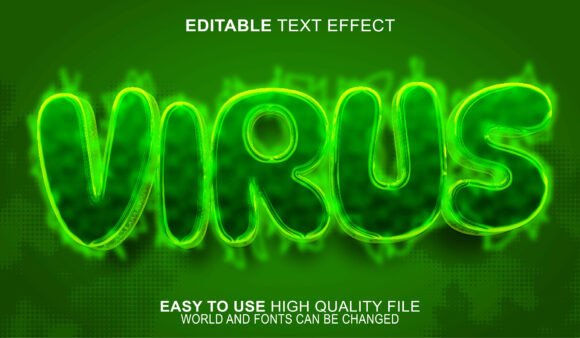 Virus Germ Infection Biohazard Typography: A Bold Design Trend for Modern Creatives